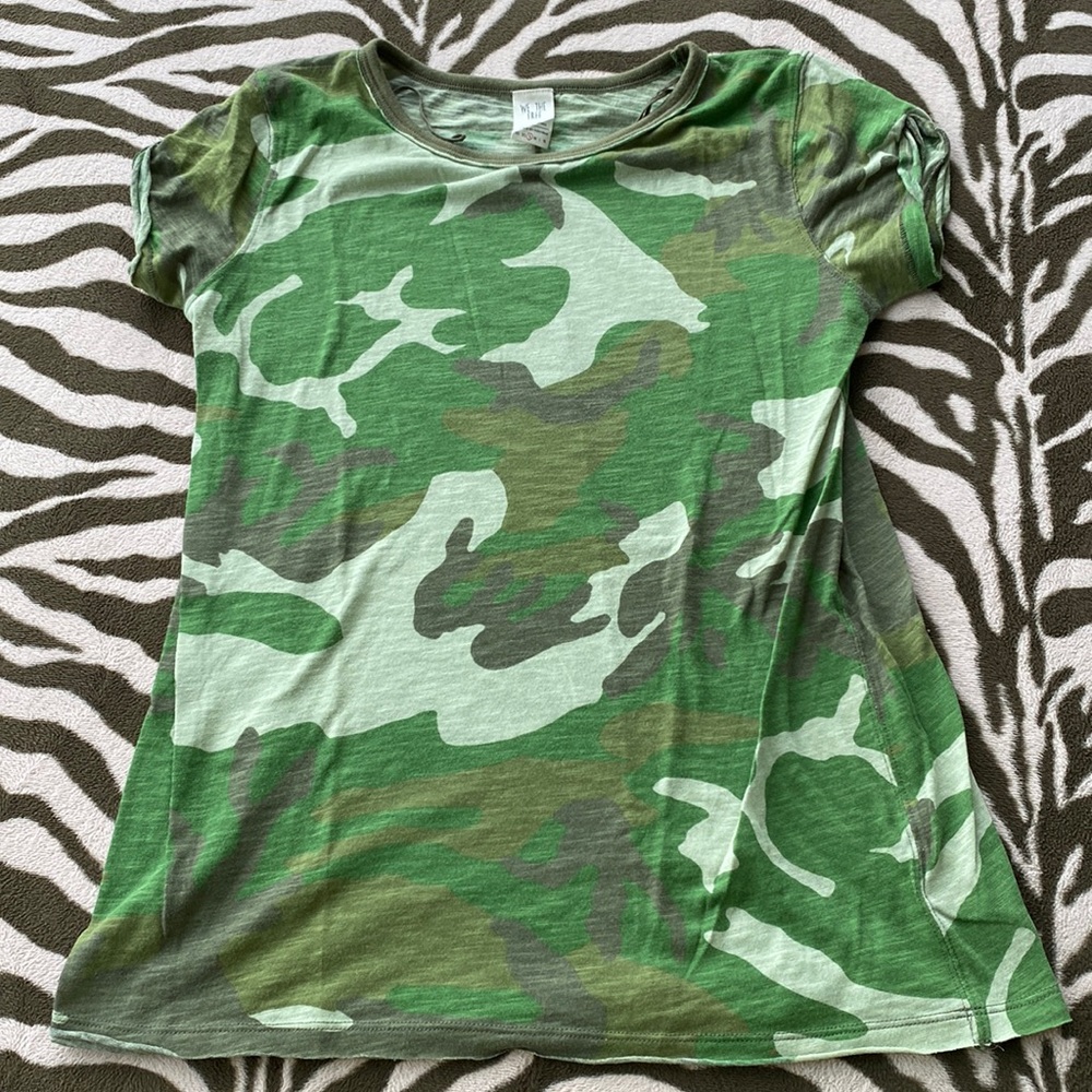 Free People / We The Free Camouflage T shirt Size S